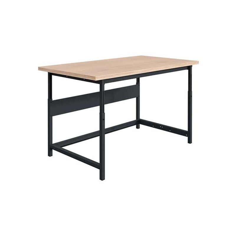 Matisère - tabli pour atelier réglable en hauteur - 1500x750x764/1044mm - Gris RAL7035 - W010020521-GC