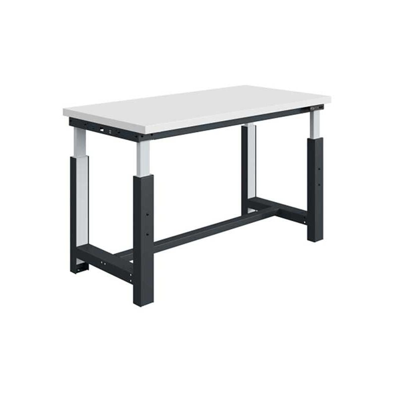 Matisère - tabli pour atelier réglable en hauteur - Plateau haute résistance 1800x750x730/1130mm - Anthracite RAL5016 - W010010830-GA