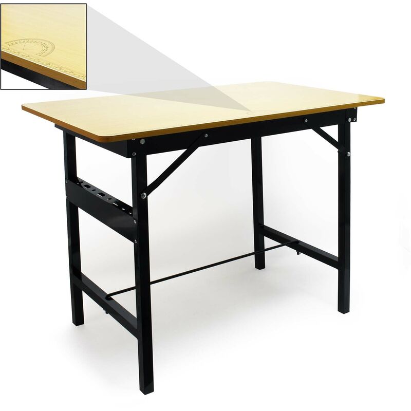Xpotool - Table de travail Pliable 150 kg max. Établi Surface de travail avec Règle linéaire et Rapporteur