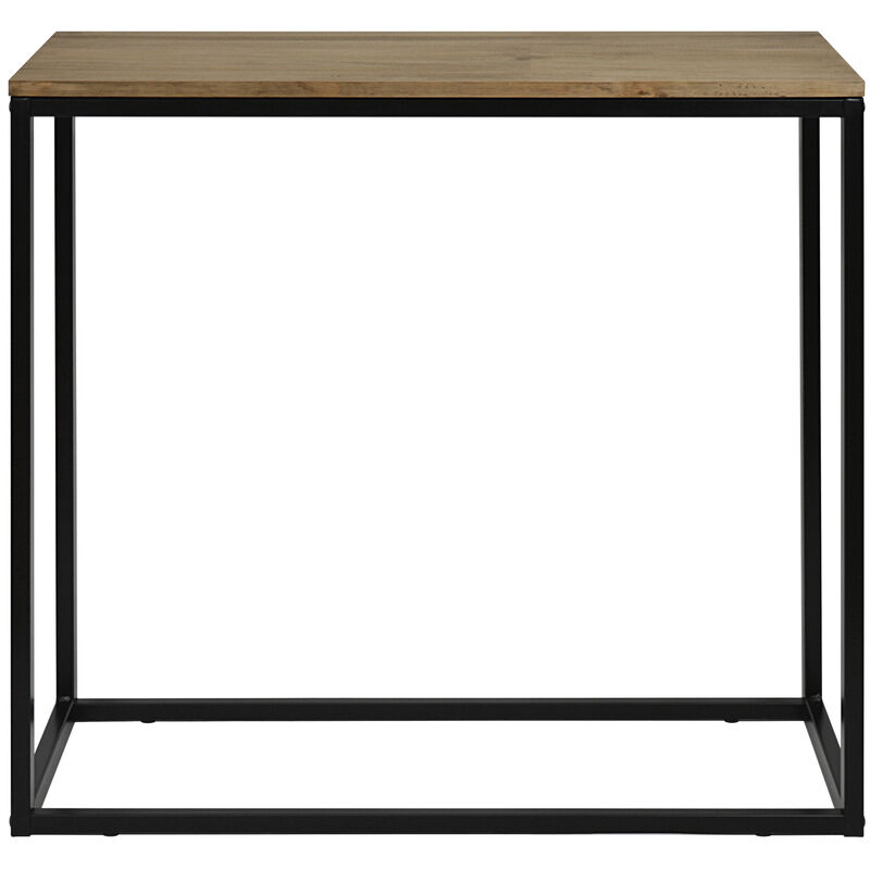 table d'entree-console icub industriel vintage 35x70x82h cm noir