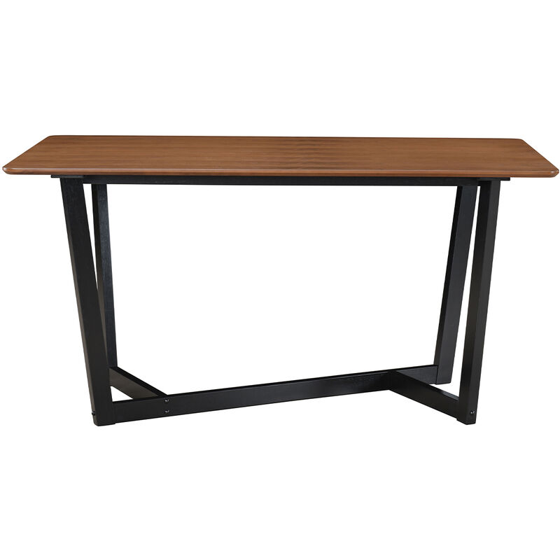 Miliboo - Table design rectangulaire noyer et bois teinté noir L150 cm kouk