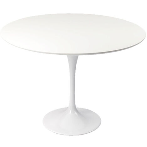 Table design ronde 120cm blanche - Designetsamaison - Blanc