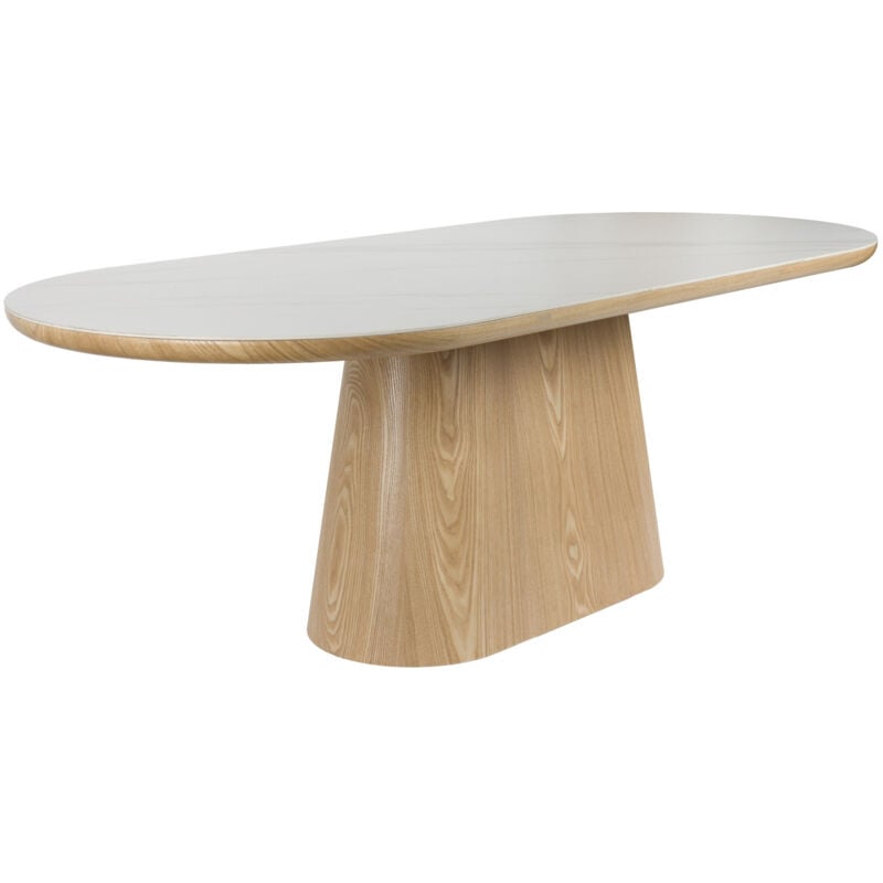 Boite A Design - Table Design, Table à manger 6 personnes Almira Beige en Wood