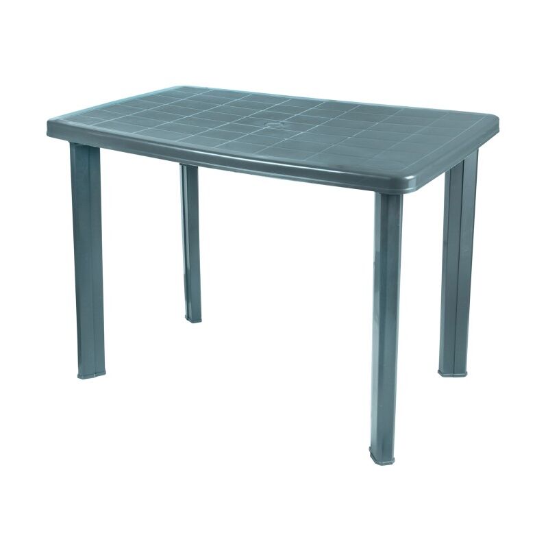 Table d'extérieur coloris vert en pvc dimension 100x70cm - Vert