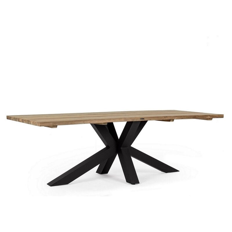 Bizzotto - Table de jardin 10 personnes Ramsey 240 x 77 cm - Noir
