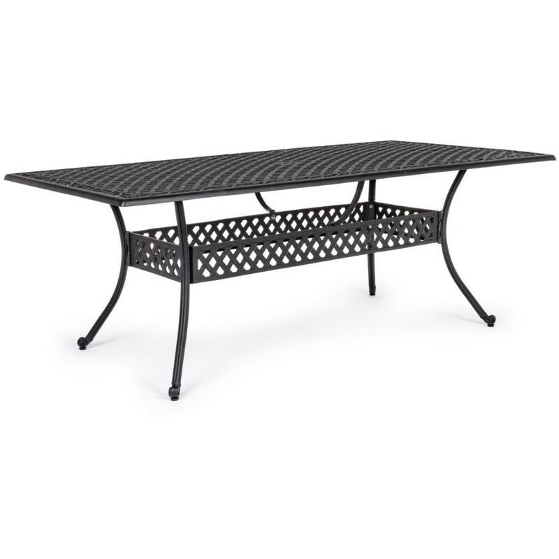 Table d'extérieur Ivrea rectangulaire anthracite 107 x 213 cm