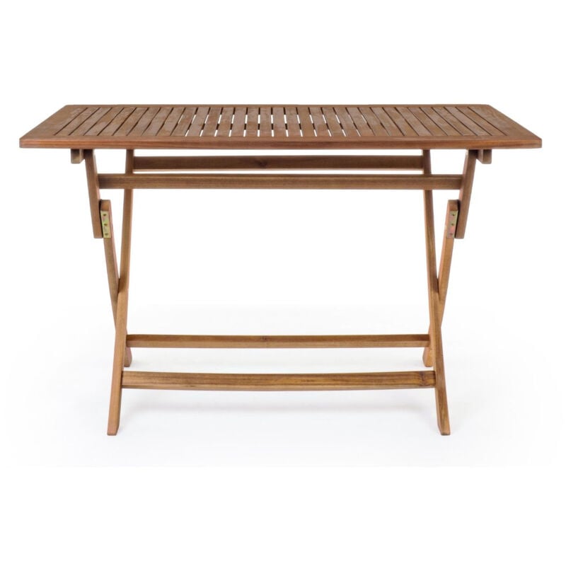 Table de jardin rectangulaire pliable en acacia L120 - cancale - bois clair