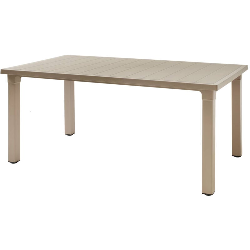 Scab Giardino - Table de jardin, Table de jardin 6 personnes Ercole Taupe en Plastique, Scab design