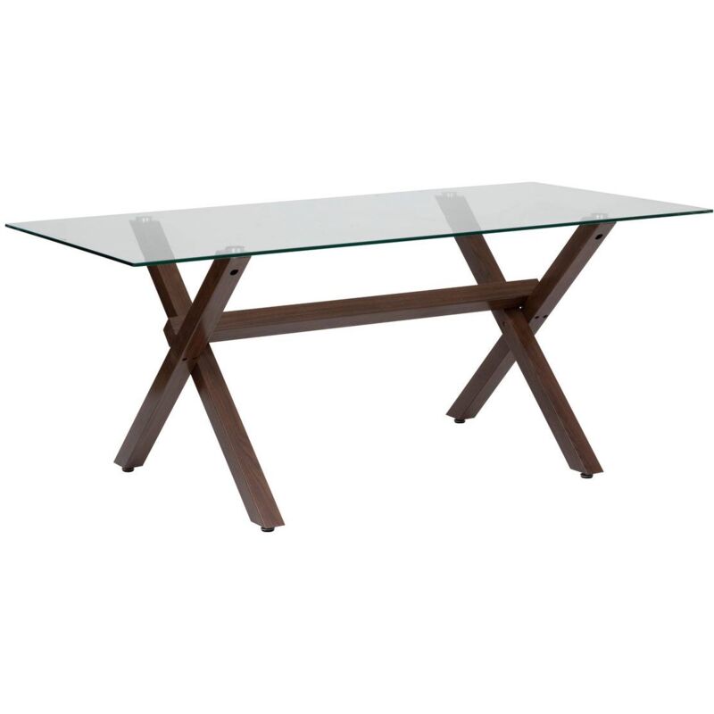 Atmosphera - Table à manger Jorel marron 180x90x74,5cm créateur d'intérieur