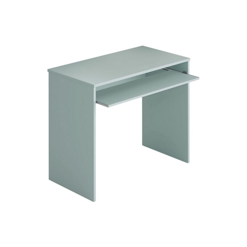 Hogar24 - Bureau avec tablette coulissante, coloris vert d'eau, 90 x 79 x 54 cm.