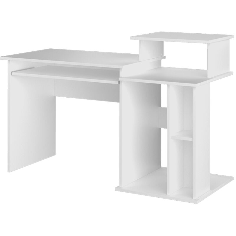 Vicco - Bureau Jan, Blanc, 130 x 55 cm