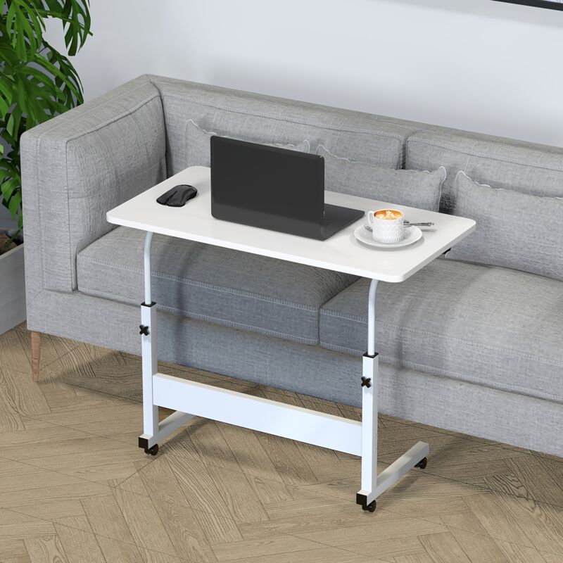 Sifree - Table d'ordinateur relevable, table de salon, table d'étude pour ordinateur portable, table de conférence de bureau, 80 x 40 x (62-90) cm