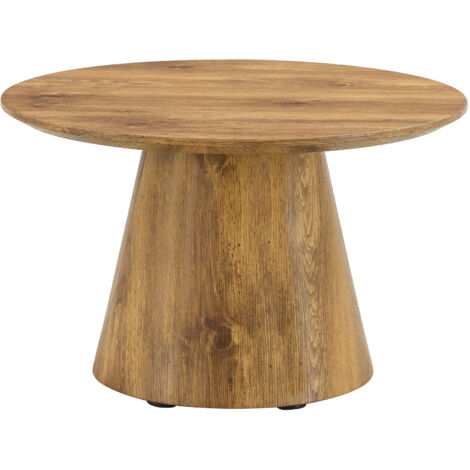 TABLE élégante fonctionnelle stable compacte en MDF couleur bois 60,00 x 60,00 x 35,00 cm