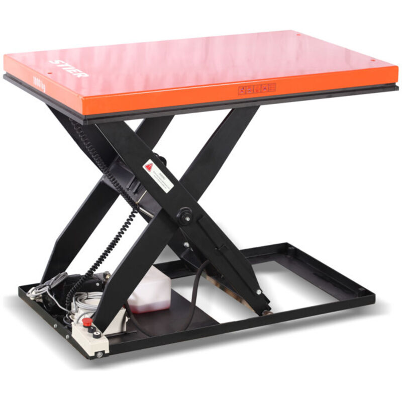 Stier - Table élévatrice à ciseaux capacité de charge 500 kg, plate-forme 1300x800 mm
