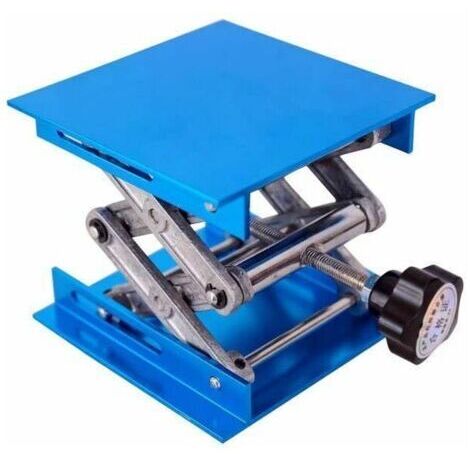 Table élévatrice en alumine 4' x 4' – Charge maximale 10 kg – Plage de levage 5-14,5 cm – Patins antidérapants pour stabilité