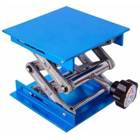 Table élévatrice en alumine de laboratoire (4 "), 4x4", charge maximale 10kg, cric de laboratoire pour soulever des instruments chimiques