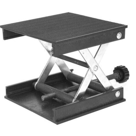 Table élévatrice en métal 90 x 90mm – Hauteur de levée 90mm – Support de levage pour laboratoire – Résistance à la corrosion