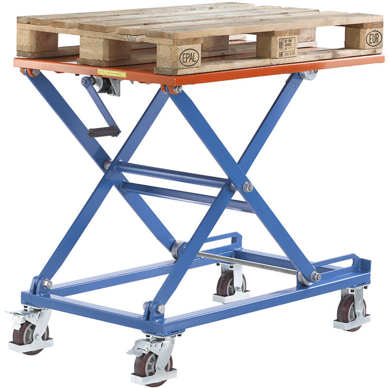 Certeo - frankel kaiserkraft, Table élévatrice mobile à manivelle, Certeo - frankel kaiserkraft, Table élévatrice mobile à manivelle,