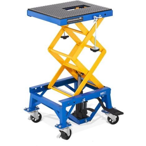 Table élévatrice mobile à roulettes - MSW - Capacité : 150 kg - Hauteur : 34 - 92,5 cm