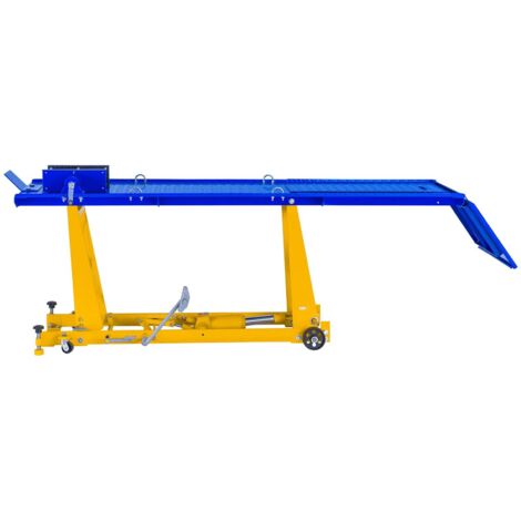 Table Elevatrice Moto Pont Elevateur Hydraulique Etau Serrage 220 X 68 Cm 450 Kg - , Noir, Coloré