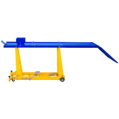 Table Elevatrice Moto Pont Elevateur Hydraulique Etau Serrage 220 X 68 Cm 450 Kg