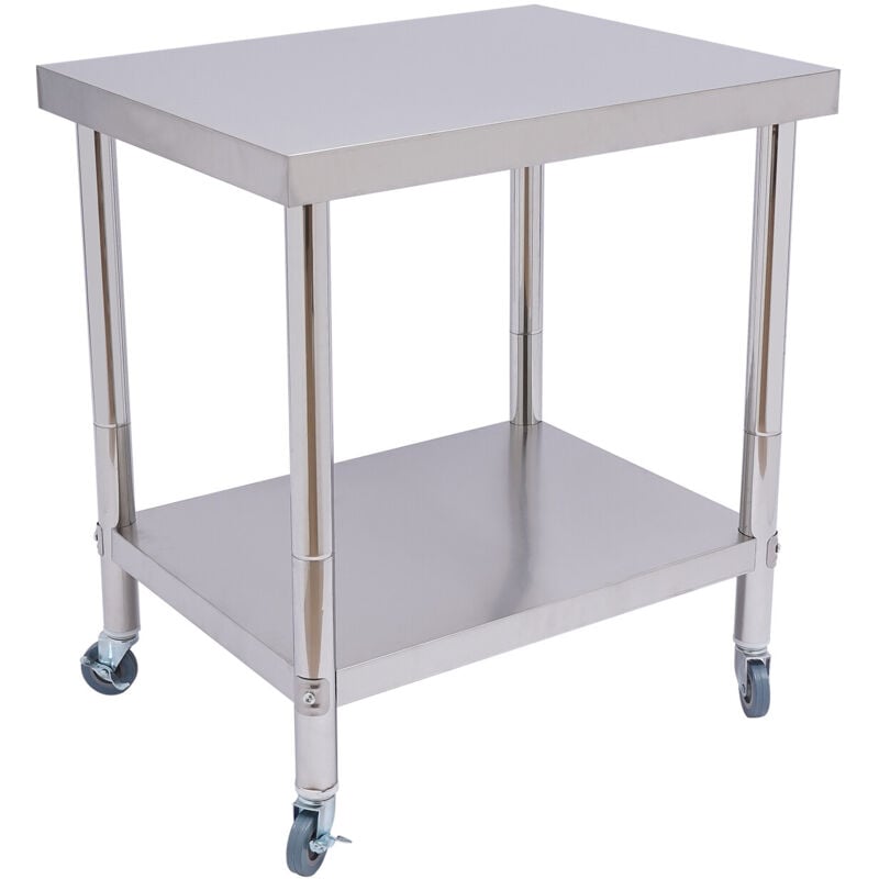 Table En Acier Inoxydable Table Gastro Table De Cuisine Table De Travail En Acier Inoxydable Dosseret Cuisine