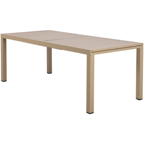 Table en alu extensible 200-300 cm coloris Creme