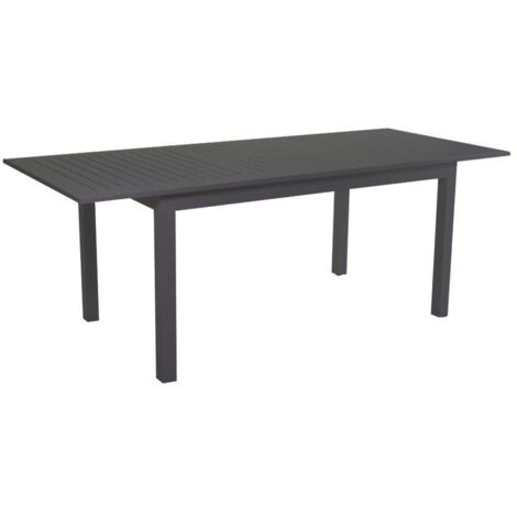 Table en aluminium Sullivan extensible anthracite cm150 - 210x90xh73