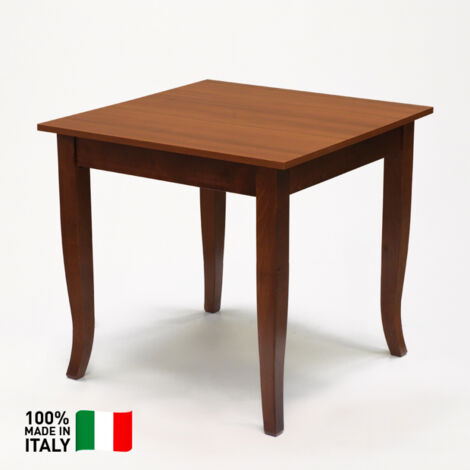 Table en bois massif pour brasserie bar et restaurant 80x80 Table 80X80 Fixe en Bois Brut Cuisine BAR Restaurant