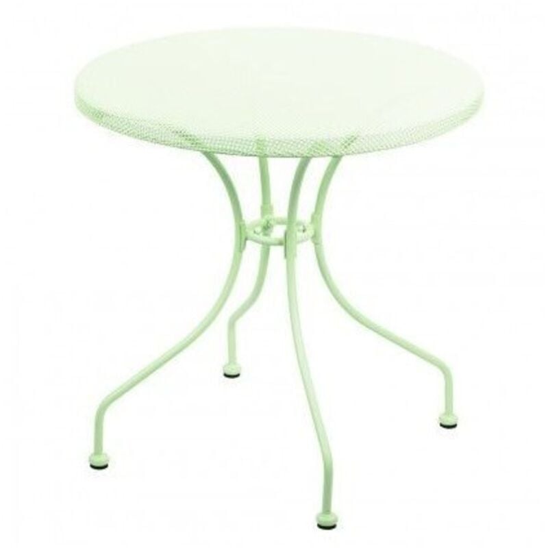 Table d'extérieur ronde en fer forgé netty Vert diamètre 70x h71 cm