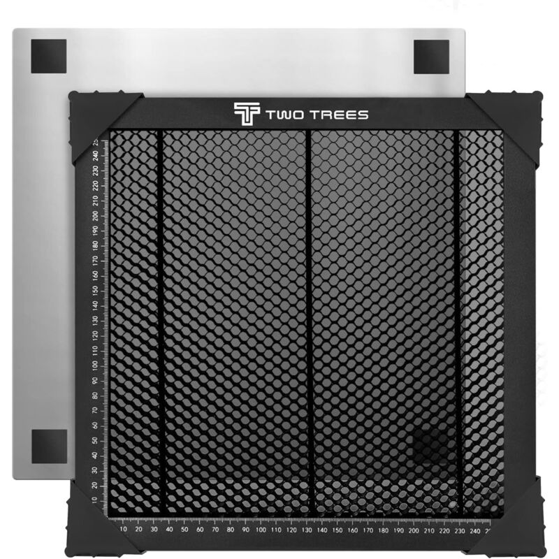Table en Nid d'abeille, Table de Travail en Nid d'abeille pour Machine à Graver 300x300x22mm Grille en Nid d'abeille avec Plaque en Aluminium pour