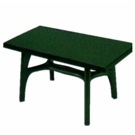 Table en résine rectangulaire verte 140x80 1061 Scab