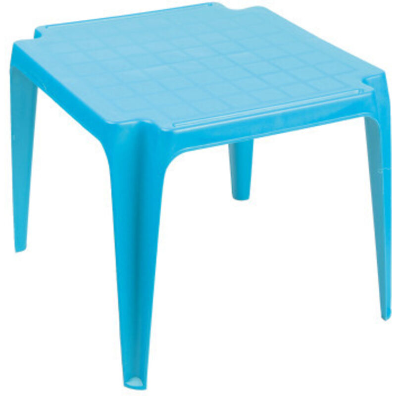 Pflanzen Kölle - Petite table empilable en plastique - 56 x 51 x h 44.5 cm - Bleu - Livraison gratuite