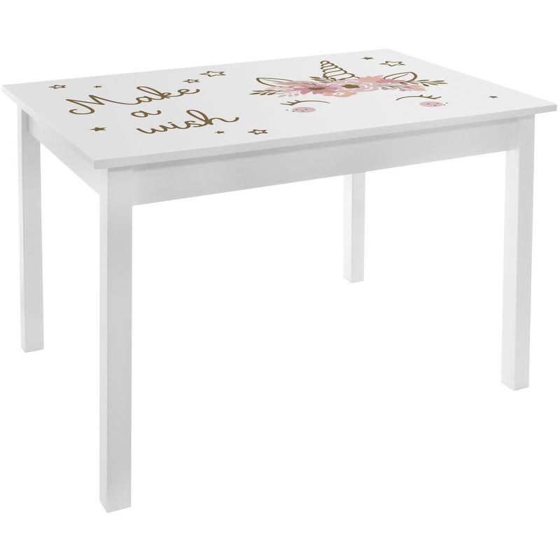 Atmosphera - Bureau table enfant Print Douceur - 77 x 55 x 48 - Blanc