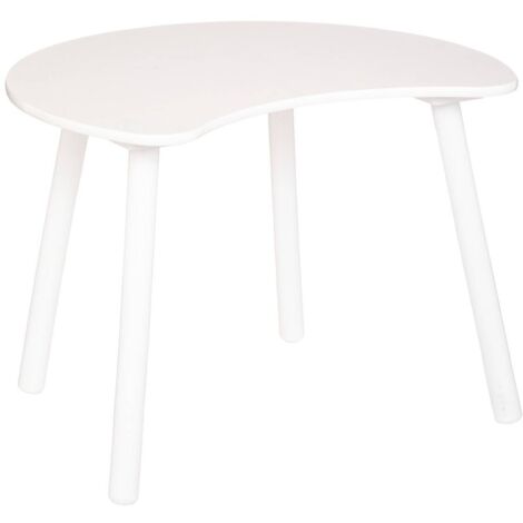 Table enfant Lune pin blanc 60x50cm - Atmosphera créateur d'intérieur