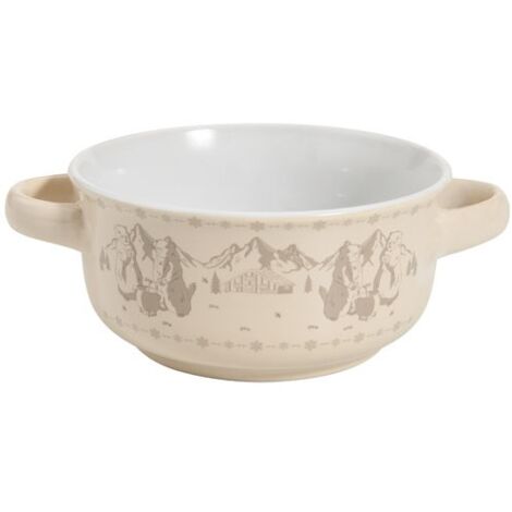 TABLE ET COOK - BOL SOUPE MARMOTTE CREME 13,5CM AVEC ANSE