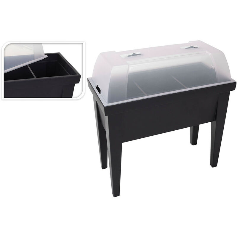 No Disponible - Serre type table couleur noire 80x40x65cm