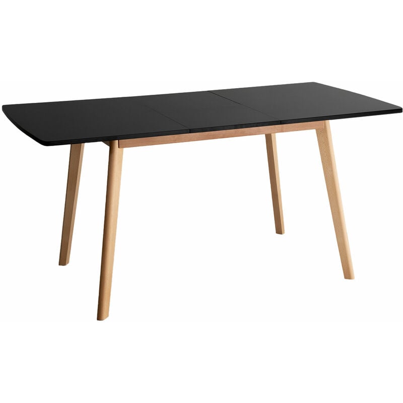 Happy Garden - Table extensible helga 120 / 160cm noire