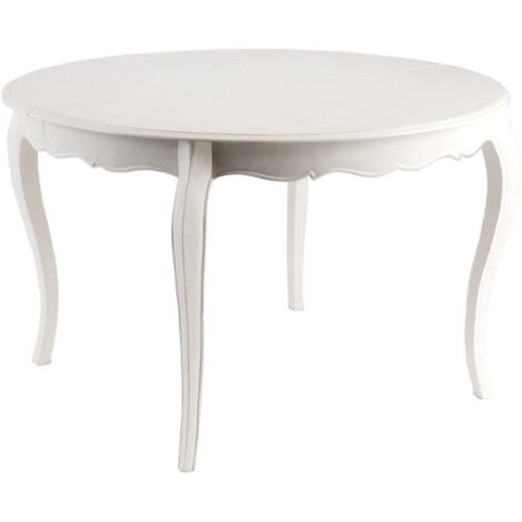 Table extensible 120x160 cm en bois d'acajou – Style romantique – Hauteur 75 cm – Ambiance chaleureuse pour repas conviviaux – Amadeus