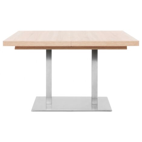 Table extensible 120x80 cm chêne clair - Schio