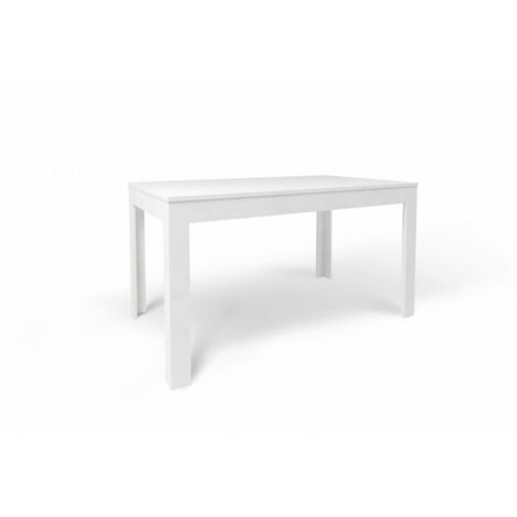 Table extensible 140+60L x 80P x h75 – Finition blanc mat – Sarmog