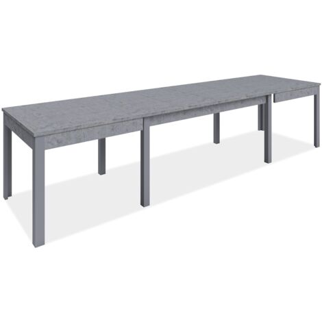 Table extensible 160x90 cm ciment - Corniolo