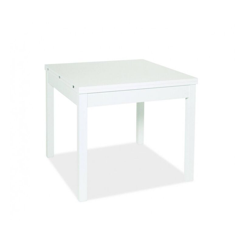 Abitare - Table extensible blanc frêne 90x90 cm - Cuneo