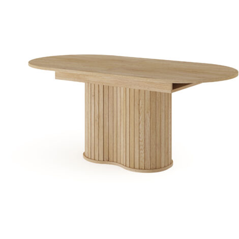 Table extensible, chêne de Cremona, 180 x 75,6 x 90 cm