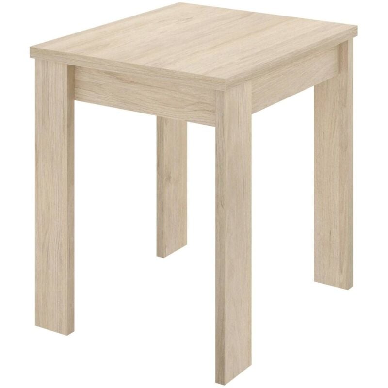 Dmora - Table extensible Comer, Console extensible multiposition, Table console auxiliaire pliante, 79/134x67h79 cm, Chêne