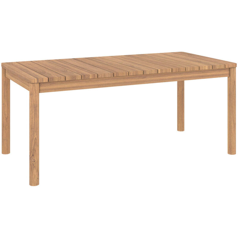 Table de jardin extensible 8-12 personnes en teck 180/245 cm - KORA