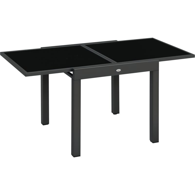 Outsunny – Table extensible de jardin 6/8 places – Aluminium époxy
