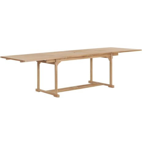 Table extensible de jardin  Table d'extérieur 180-280x100x75 cm Teck solide