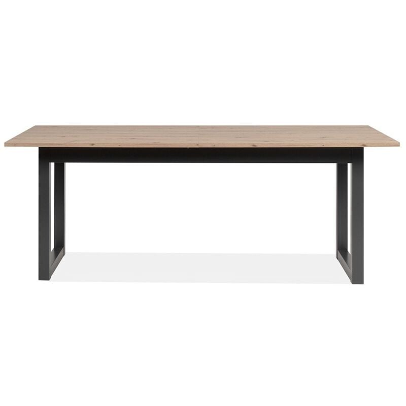 Finori - calicosy - Table à manger extensible décor chêne et anthracite L200/240 cm - denver