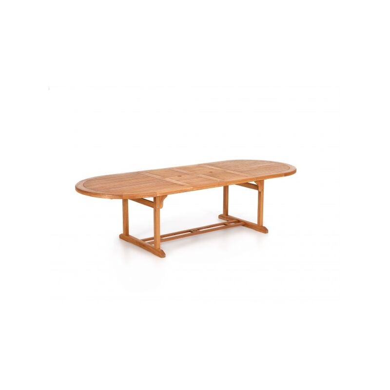 Table Extensible en Bois d'Eucalyptus 180/240 x 100 cm